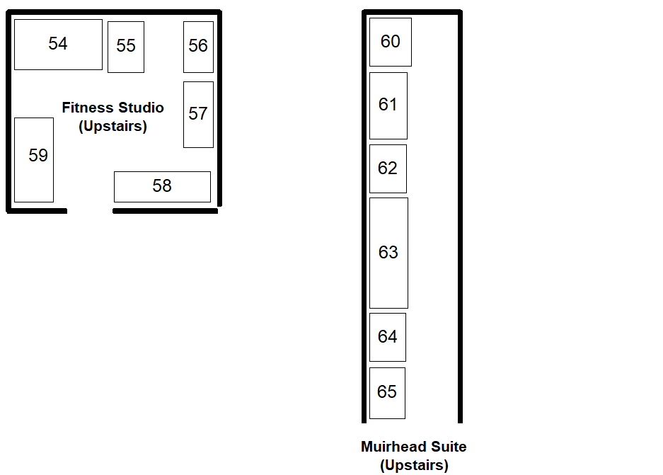 Upstairs floor plan