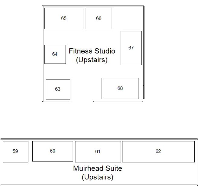Upstairs floor plan